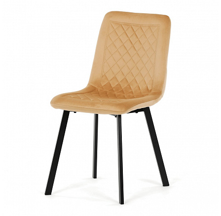 Jídelní židle, žlutá, sametová látka, DCL-973 YEL4 Jídelní židle, žlutá, sametová látka, DCL-973 YEL4