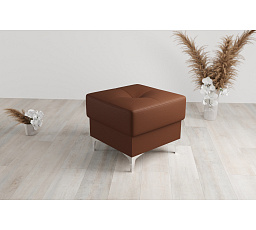 PUF ORION 55X55 CM PŘÍRODNÍ KŮŽE