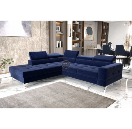 Rohová sedací souprava TOSCANIA II průměr 30x250 - volitelný odstín , levá