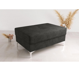 Taburet  s kontejnerem 100x55 cm - černá