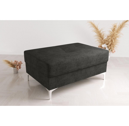 Taburet  s kontejnerem 100x55 cm - černá