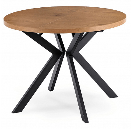 Stůl LUKAS Rozkládací 100-250 cm Dub Zlatý/Černý