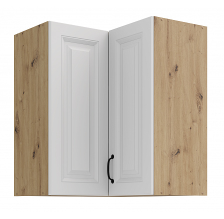 Horní rohová skříňka STELLO - 60x60 GN-72 2F (90°), Dub Artisan/Bílý mat Horní rohová skříňka STELLO - 60x60 GN-72 2F (90°), Dub Artisan/Bílý mat