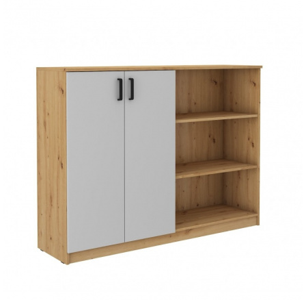 Komoda MATYLDA 830, Světle šedá/ Dub artisan Komoda MATYLDA 830, Světle šedá/ Dub artisan