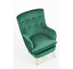 Křeslo RAVEL, tmavě zelené