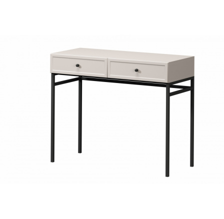 LORINI KONZOLA 100 2SZ - kašmír / černá úchytka / černý rám