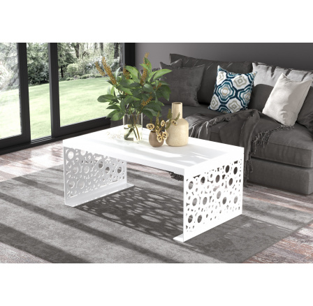 Konferenční stolek RINA 100x60 Bílý+Bílý