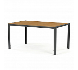 Zahradní stůl 150x89cm, kov, polywood, hnědá, AZT-S1215 OAK