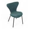 Jídelní židle, modrá, látka, CT-S8010 BLUE2