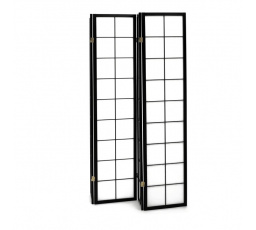 Paraván, masiv, černá, EF-E804 BK