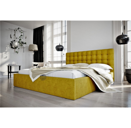 Postel LOFT - 140x200, Rošt v kovovém rámu s písty
