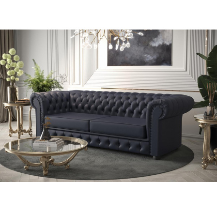 Sofa MANCHESTER II 188 cm přírodní kůže - Pohovka bez funkce spaní, Kůže F-58