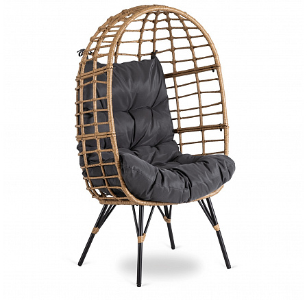 Zahradní Relaxační Křeslo MADISON Šedé Zahradní Relaxační Křeslo MADISON Šedé