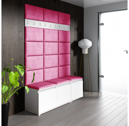 Předsíňová stěna EMI 6, Trinity 10/Bílá Předsíňová stěna EMI 6, Trinity 10/Bílá