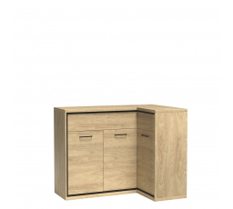 Komoda rohová MEDIOLAN M15 Natural Hikora