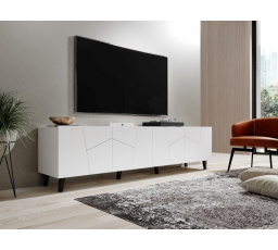Tv komoda ETNA, Bílá matná/Bílá matná