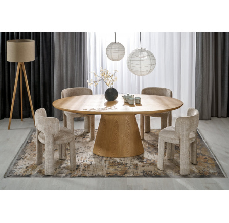 CALYPSO rozkládací stůl, přírodní (2p=1ks)