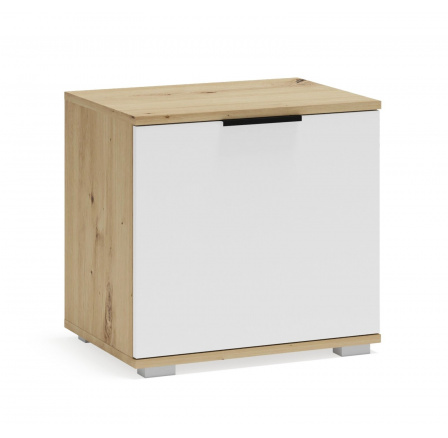 Komoda CLIF ST-50, dub artisan / bílá Komoda CLIF ST-50, dub artisan / bílá