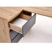 Psací stůl BEGA, Dub Artisan/Grafitový UNI