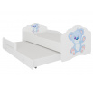 Dvojlůžko s matracemi CASIMO II BLUE BEAR 160x80 Bílá