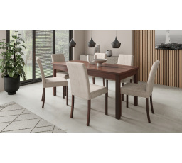 Sada stolu s židlemi RODOS 81 Tmavý ořech