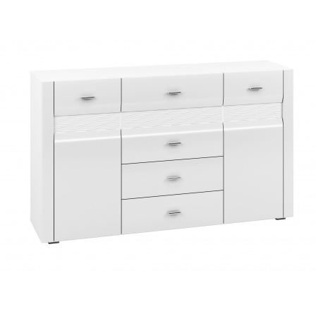 Komoda ARKO 0601, Bílá/Bílý lesk Komoda ARKO 0601, Bílá/Bílý lesk