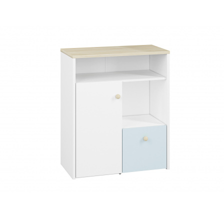 Komoda Elmo 10, Bílá Alpská/Buk Fiord Komoda Elmo 10, Bílá Alpská/Buk Fiord