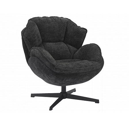 Otočné křeslo BETTY, Černá 242/Černá