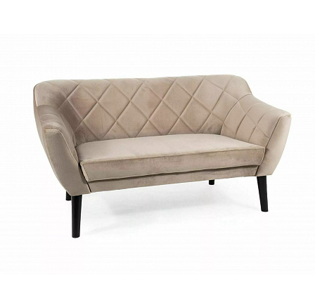 Pohovka KARO 2 VELVET, Béžový Bluvel 40/Wenge Pohovka KARO 2 VELVET, Béžový Bluvel 40/Wenge