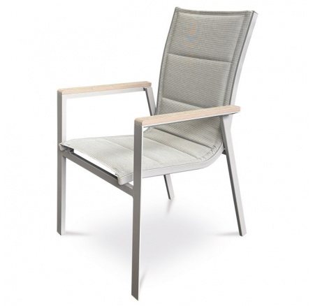 Zahradní židle, hliník, síťovina, béžová, AZC-S1110 GREY Zahradní židle, hliník, síťovina, béžová, AZC-S1110 GREY