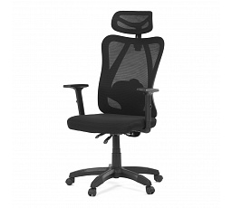 Kancelářská židle, synchronní mechanismus, černá síťovina, KA-R215 BK