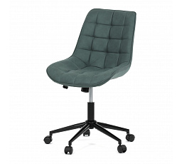 Pracovní židle, výškově nastavitelná, zelená látka, KA-V3120 GRN3