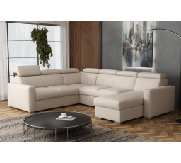 Sedací souprava Petrit U pravá Aragon béžová