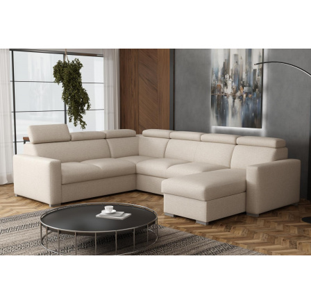 Sedací souprava Petrit U pravá Aragon béžová