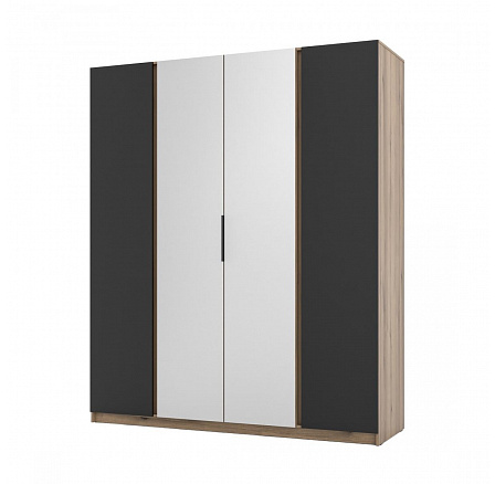 Skříň Keny X - dub evoke/černá