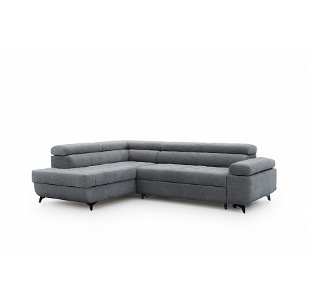 Rohová sedačka Dragonis L s funkcí spaní / Perfect Harmony 85 / černé nohy / levá strana