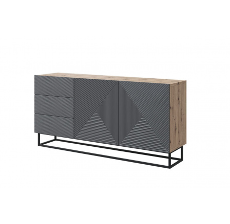 Komoda Asha 167, artisan / rivier stone matt