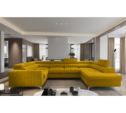 Rohová sedací souprava ve tvaru U LOUIS, Loco 45 Pravá