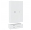 Šatní skříň BASIC 3D4S, Bílá