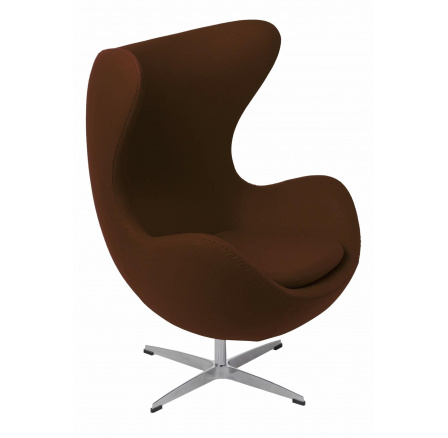 Křeslo Vejce hnědý kašmír 16 Premium