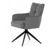 Jídelní židle, šedá, látka, DCH-P3170 GREY2