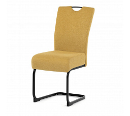 Jídelní židle, žlutá, látka, DCL-E2008 YEL2