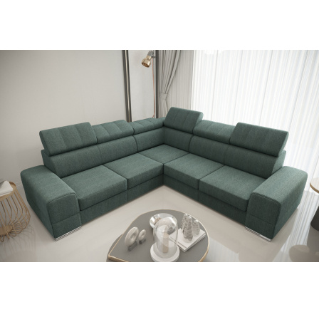 Rohová sedací souprava ROYAL MAX 286×286 - mátová , levá
