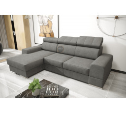 Rohová sedací souprava ROYAL MINI 260×160 - šedá , levá