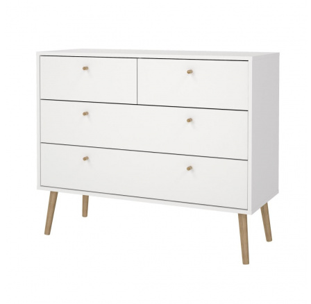 Komoda BOAZ 124, Bílá Komoda BOAZ 124, Bílá