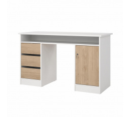 Psací stůl Felix 491 bílá/jackson hickory