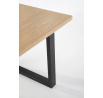 Jídelní stůl RADUS 140x85 MDF+přírodní dýha, přírodní dub