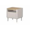 ELIVO NOČNÍ STOLEK 50 1SZ - kašmír / olejovaný dub / nohy kašmír