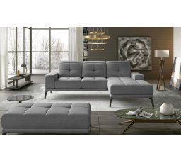 Rohová sedačka Torrense + Taburet Monolith 84 140x215 Pravá