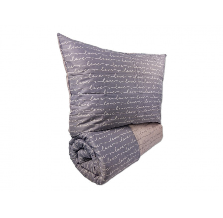 Prodloužené povlečení Satén 140x220, 70x90cm Love